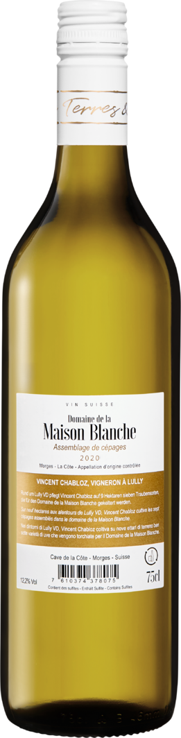 Domaine De La Maison Blanche Morges Aoc La Cote 6 X 75 Cl Svizzera