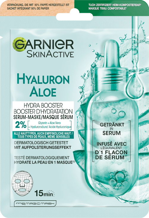 Masque sérum Hyaloron Aloe Hydra Bomb Skin Active Garnier