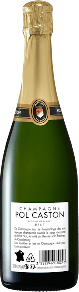 Pol Caston Brut Champagne AOC (Face arrière)