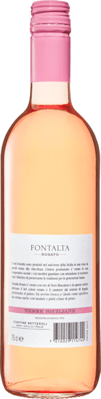 Fontalta Rosato Terre Siciliane IGT (Rückseite)