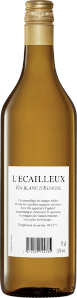 L'Ecailleux Vin Blanc D'Espagne  (Rückseite)