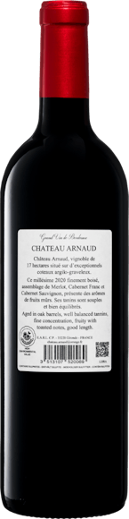 Château Arnaud Bordeaux Supérieur AOC  (Face arrière)
