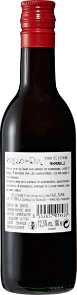 Brillo del Dia Tempranillo Vin d'Espagne (Rückseite)