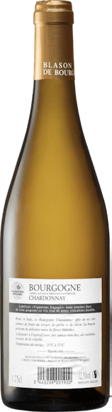 Blason de Bourgogne Chardonnay Bourgogne AOC (Face arrière)