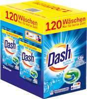 Capsules de lessive universelle 3 in 1 Caps Fraîcheur alpine Dash