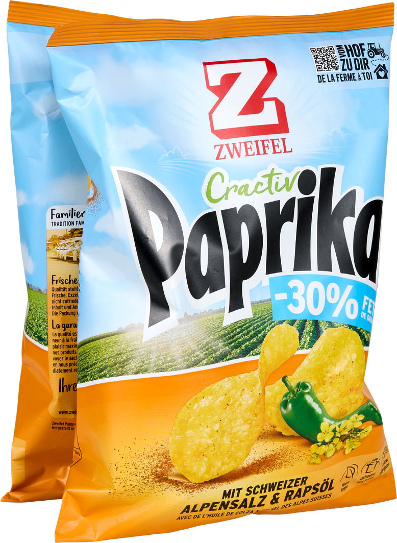 Zweifel Cractiv Chips Paprika