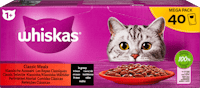 Whiskas Katzenfutter 1+ Klassische Auswahl in Sauce