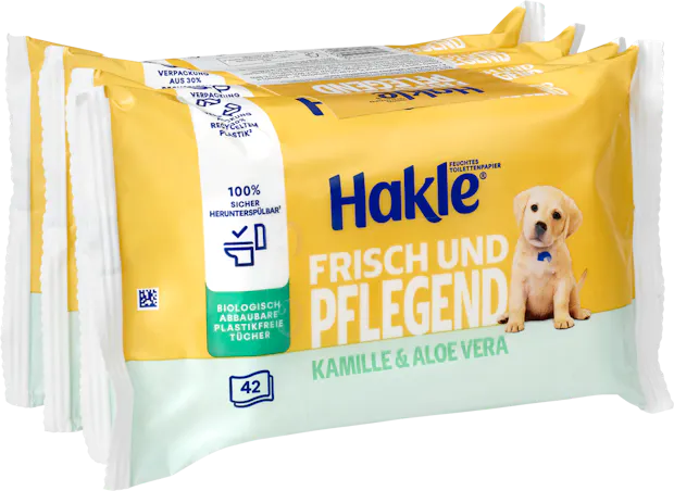 Papier hygiénique humide Propreté traitante Hakle