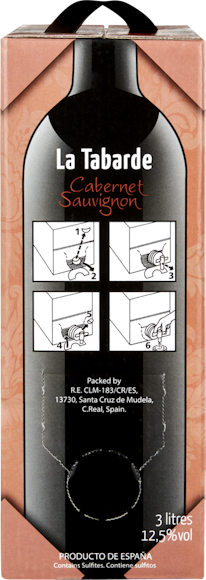 La Tabarde Vin d'Espagne Cabernet Sauvignon Zurück