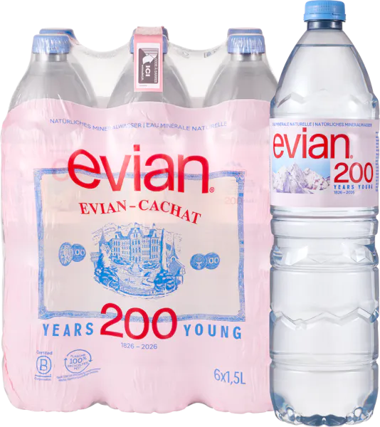 Evian Acqua minerale naturale 6x1.5l