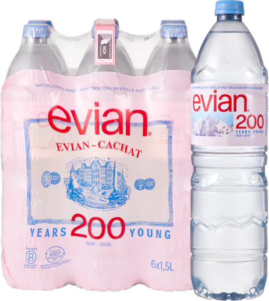 Evian Acqua minerale naturale 6x1.5l