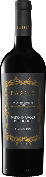 Passìo Nero d’Avola/Perricone Sicilia DOC da uve leggermente appassite