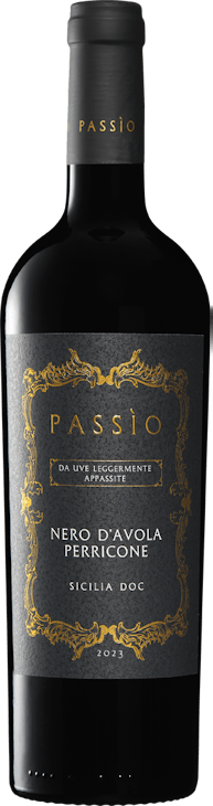Passìo Nero d’Avola/Perricone Sicilia DOC da uve leggermente appassite