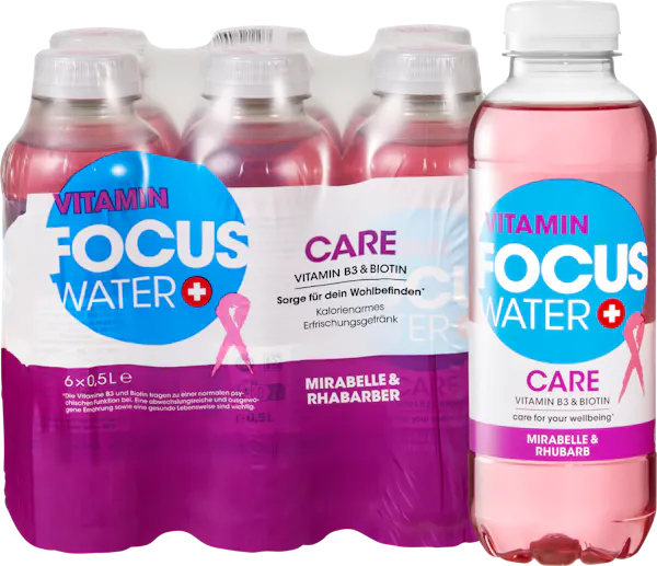 Focuswater Care Mirabella e Rabarbaro 6x500ml