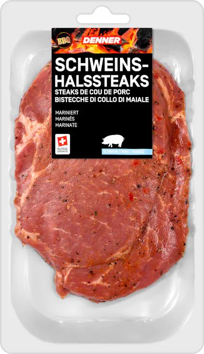 Bistecche di collo di maiale BBQ Denner 