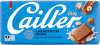 Tablette de chocolat Lait-Noisettes Cailler