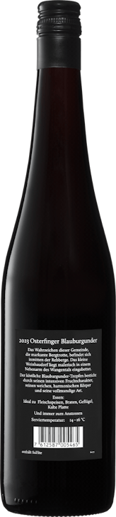 Osterfinger Blauburgunder AOC Schaffhausen