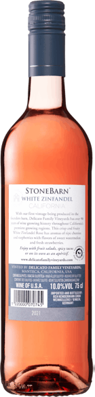 Stone Barn White Zinfandel Rosé (Face arrière)