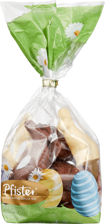 Petits lapins assis Lait & Blanc Pfister