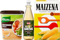 auf alle Knorr, Chirat, Hellmann's, Streu mi und Maizena Produkte
