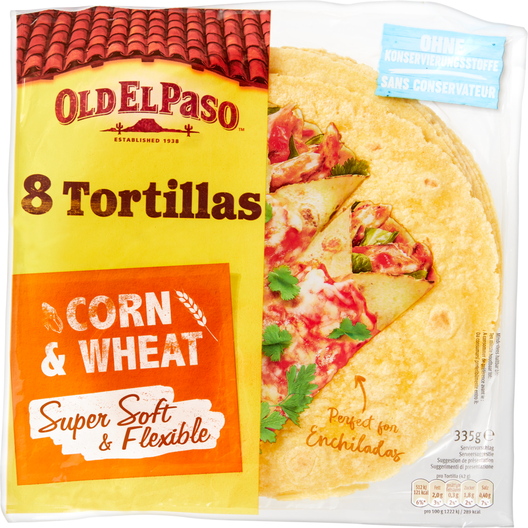 Old El Paso Tortillas Mais & Weizen