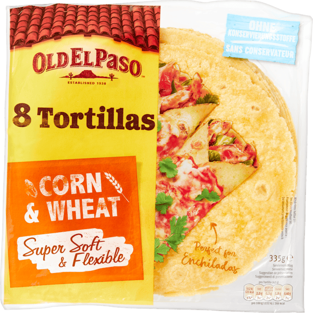 Old El Paso Tortillas Mais & Weizen