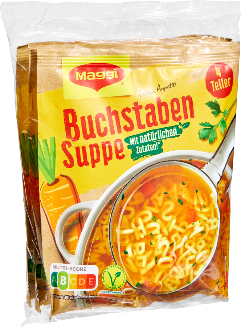 Maggi Buchstabensuppe
