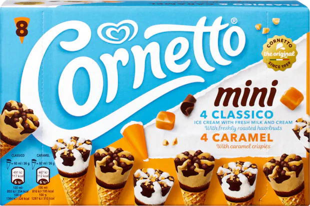 Cornetto Glace mini Classico & Caramel