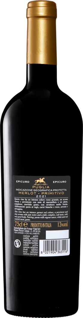 Epicuro Oro Merlot/Primitivo Puglia IGP - 6 Flaschen à 75 cl | Denner  Weinshop