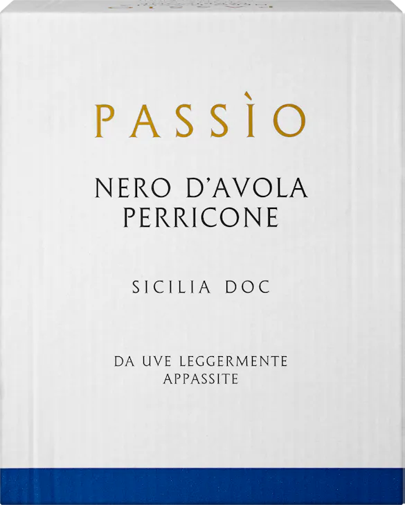 Passìo Nero d’Avola/Perricone Sicilia DOC da uve leggermente appassite