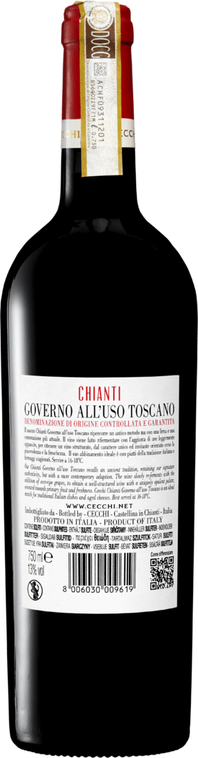 Flaschen - | 6 all\'uso toscano Denner cl Weinshop 75 DOCG Cecchi à Governo Chianti