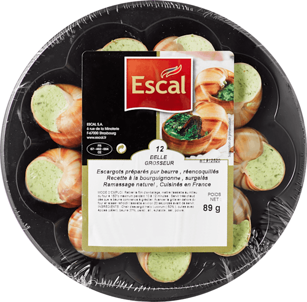 Lumache alla borgogna Escal