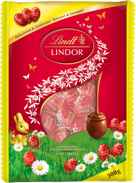 Petits œufs en chocolat Lindor Lait Lindt