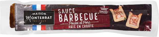 Maison Monterrat Pâté en croûte Poulet et Porc sauce Barbecue