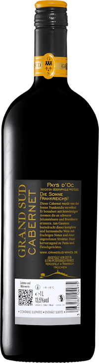 Grand Sud Cabernet Pays d'Oc IGP