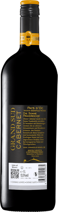 Grand Sud Cabernet Pays d'Oc IGP