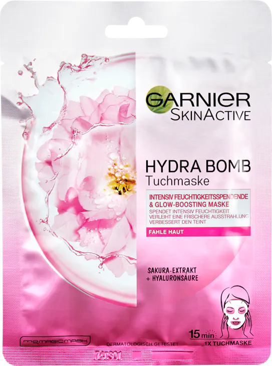 Garnier Skin Active Hydra Bomb Tuchmaske Sakura-Extrakt