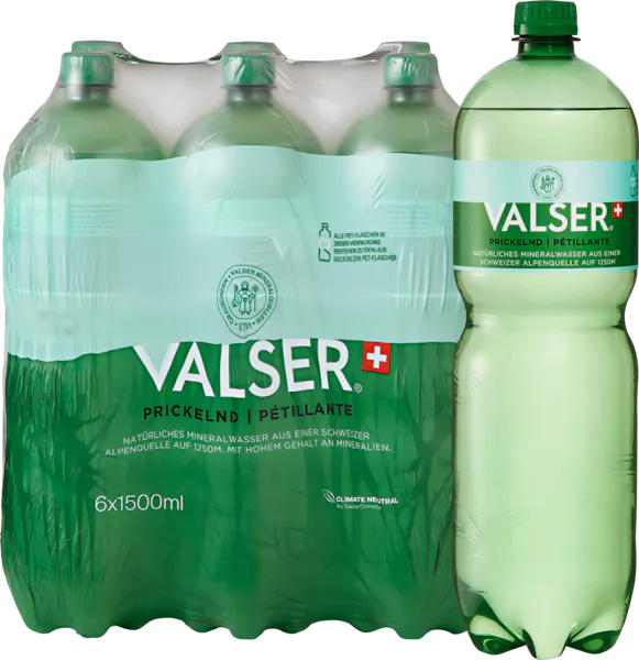 Valser Acqua minerale frizzante 6x1.5l