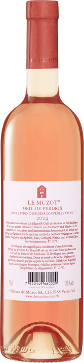 Le Muzot Œil-de-Perdrix AOC Valais