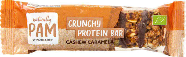 Barre protéinée Chashew Caramel Naturally Pam Bio Crunchy
