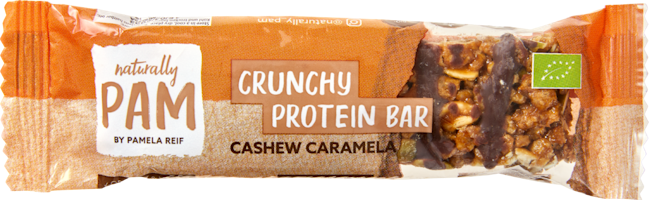 Naturally Pam Bio Crunchy Proteinriegel Chashew Caramel