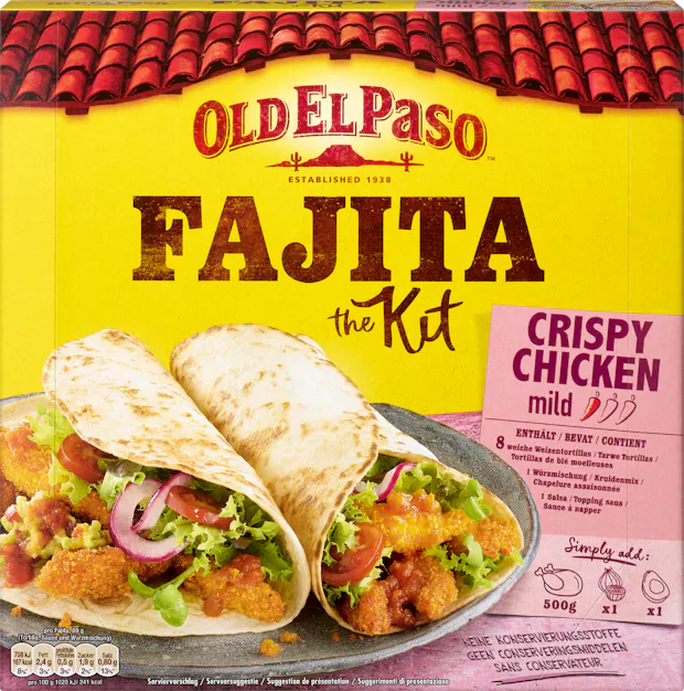 Old El Paso Crispy Chicken Fajita Kit