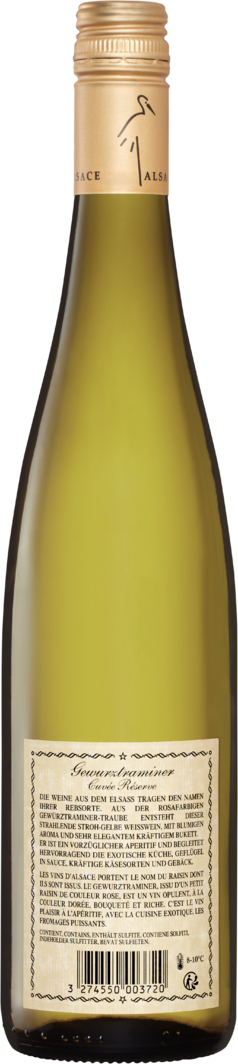 Gewürztraminer Cuvée Réserve d\'Alsace AOC - 6 Flaschen à 75 cl | Denner  Weinshop