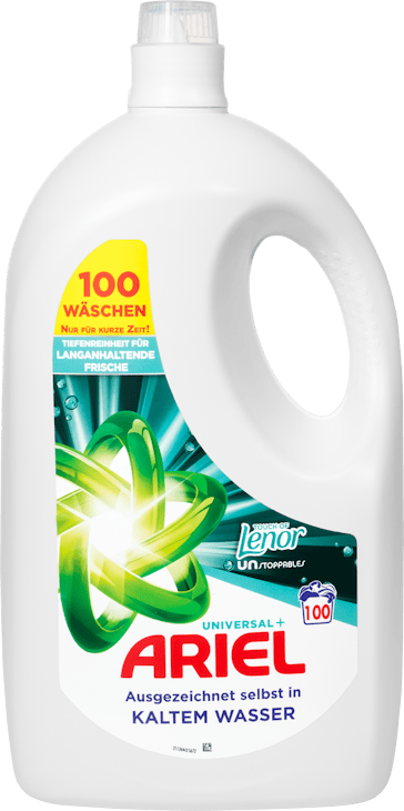 Lessive liquide Universal+ Touch of Lenor Unstoppables Ariel