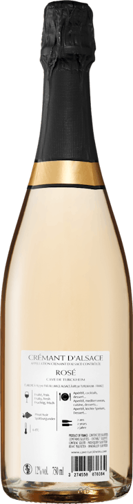 Cave de Turckheim Rosé Brut Crémant d’Alsace AOC