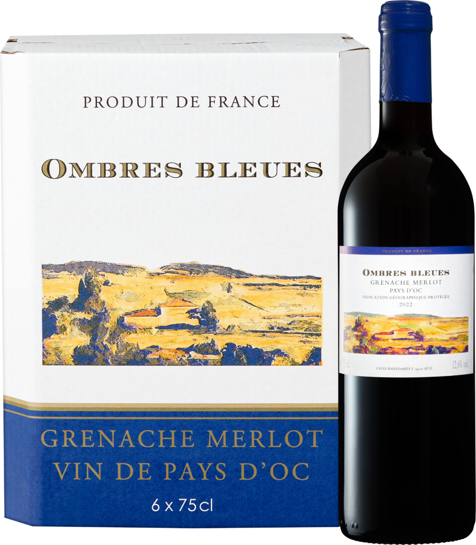 Ombres Bleues Grenache/Merlot Pays d'Oc IGP - 6 Flaschen à 75 cl | Denner  Weinshop