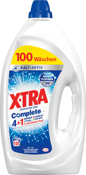 X-Tra Lessive en gel Complete 4 + 1 Universal 4.5l