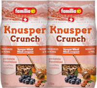 Muesli croccante Knusper Crunch Nocciola & Miele familia