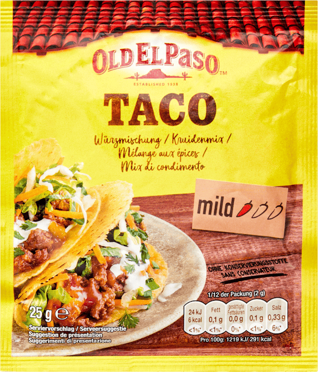 Old El Paso Taco Würzmischung