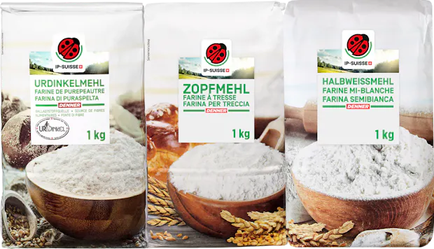 20% auf alle IP-SUISSE Mehle im Einzelpack *